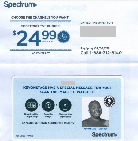 Spectrum direct mail example